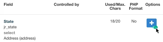 Creating field options Creating field options